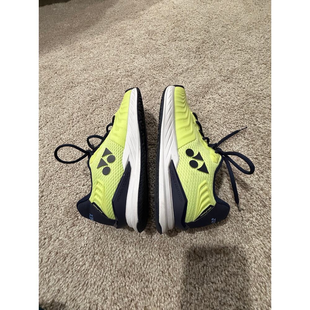 Yonex Power Cushion Eclipsion Tennis Shoes Neon Green Navy Women’s 9 Men’s 7.5 - Picture 2 of 5